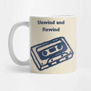Unwind and Rewind - 1bit PixelArt Mug